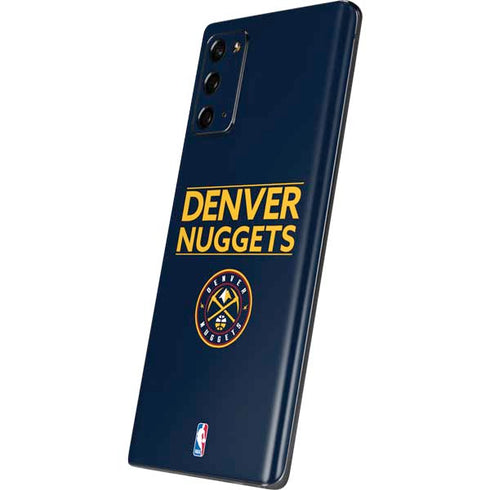 NBA Denver Nuggets Standard - Light Blue Galaxy Note20 5G Skin